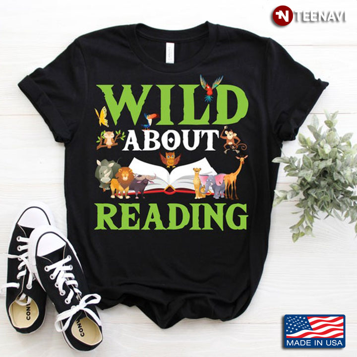 Wild About Reading Cute Animals Book Lover