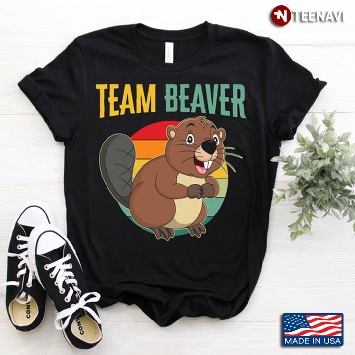 Vintage Team Beaver For Animal Lover