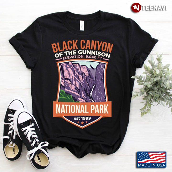 Black Canyon Of The Gunnison Elevation 9040 Ft National Park Est 1999 For Travel Lover