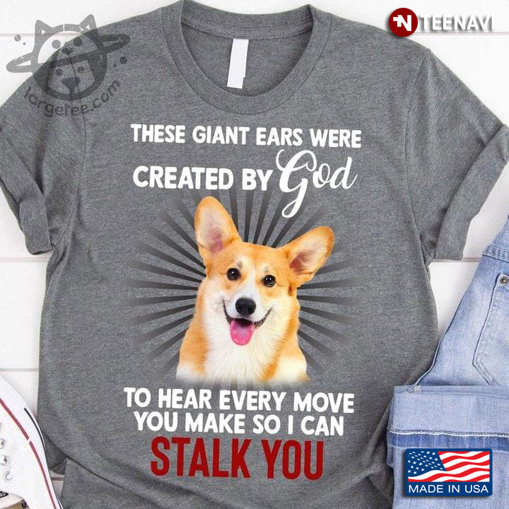 Corgi These Giant Ears Were Created By God To Hear Every Move You Make So I Can Stalk You