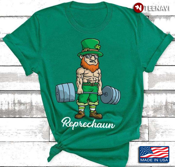 Reprechaun Lifting Weights For St Patrick's Day