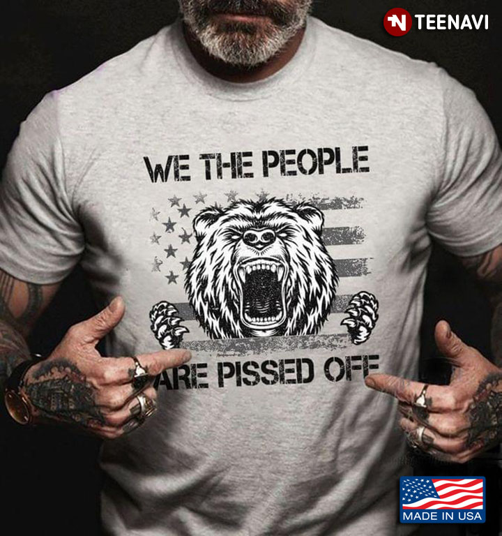 American Flag Lion We The People Are Pissed Off