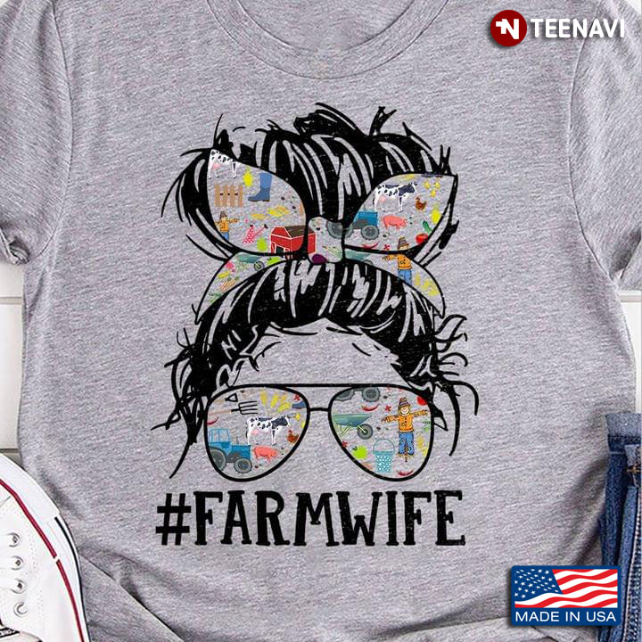 Farm Wife Woman With Headband And Glasses