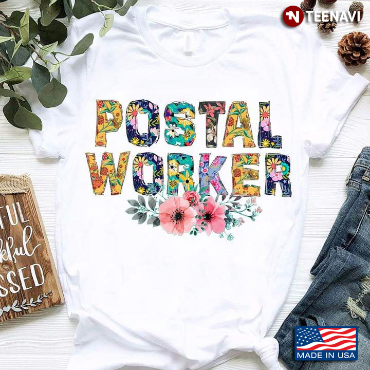 Postal Worker With Flowers