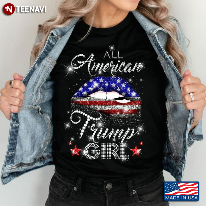 All American Trump Girl Lips Gop Vote