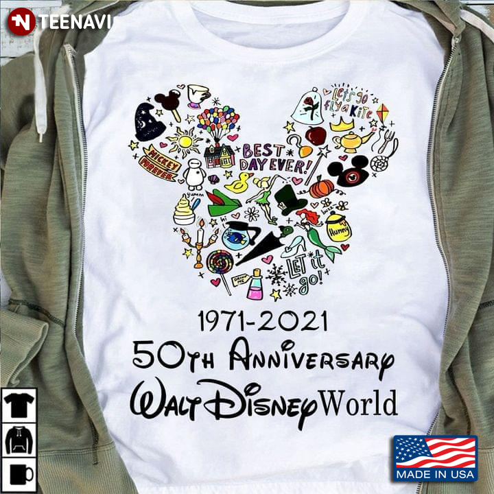 Mickey Face1971 - 2021 50th Anniversary Walt Disney World