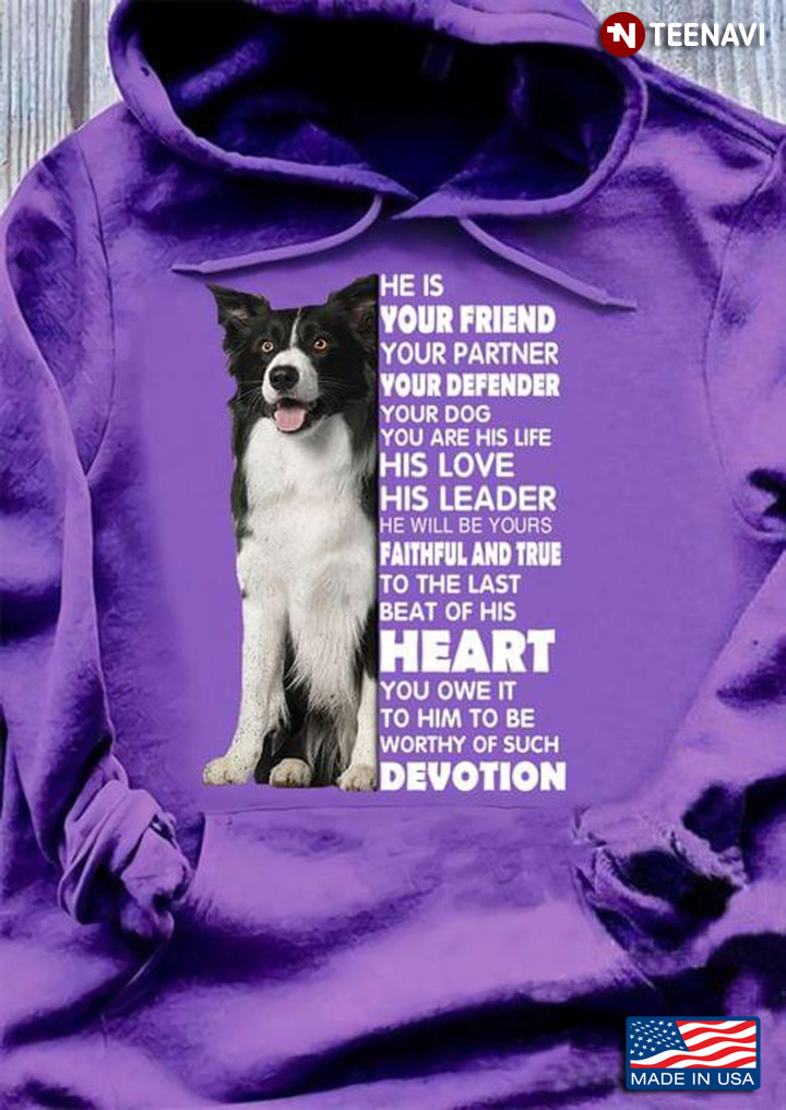Border Collie He Is Your Friend Your Partner Your Defender Your Dog For Dog Lover