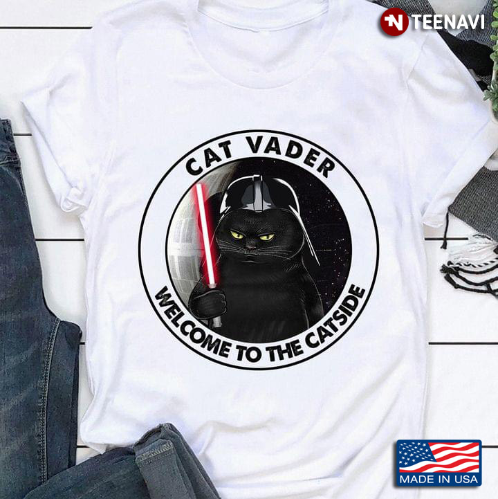 Black Cat Cat Vader Welcome To The Catside For Cat Lover