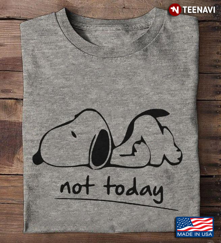 Snoopy Not Today For Snoopy Lover