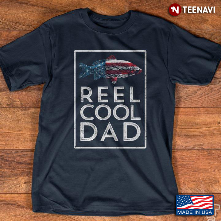 Fishing American Flag Reel Cool Dad For Father’s Day
