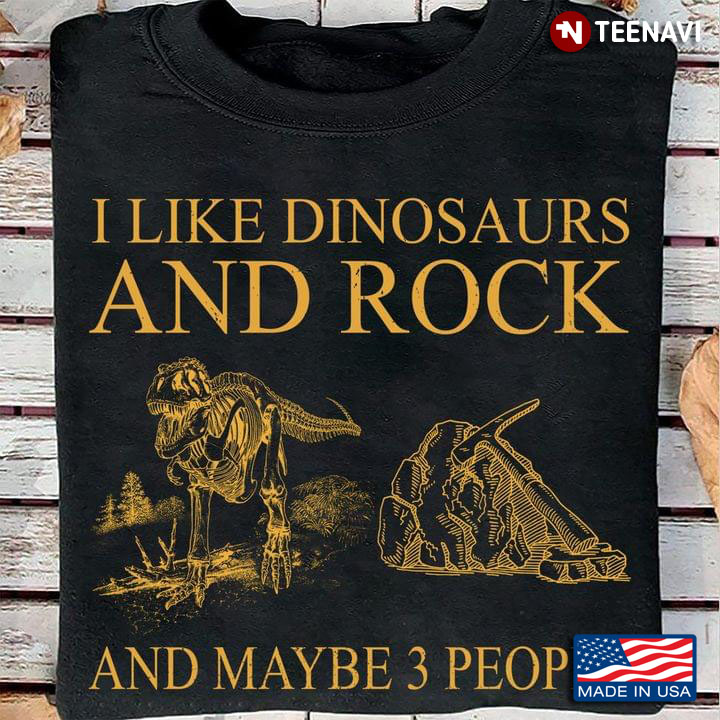 I Like Dinosaurs And Rock And Maybe 3 People