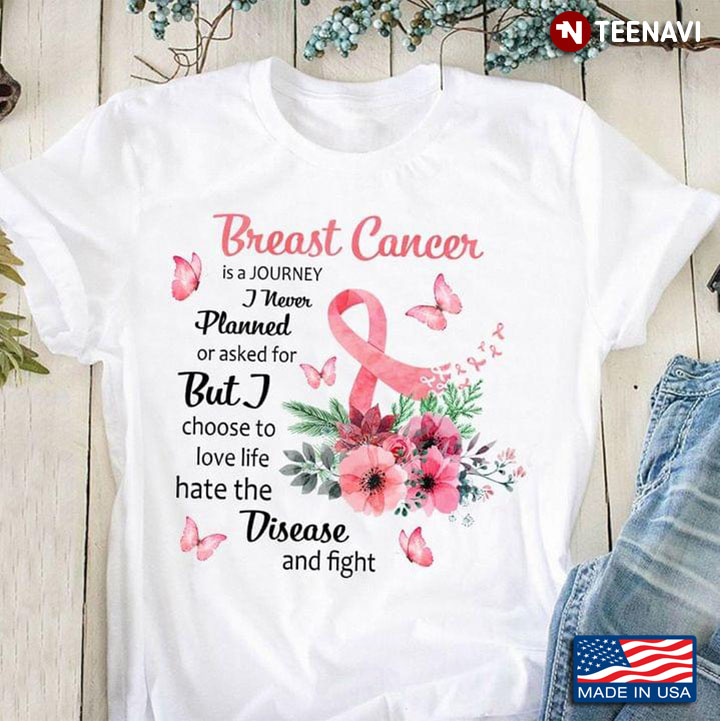 Breast Cancer Is A Journey I Never Planned Butterfly Gift