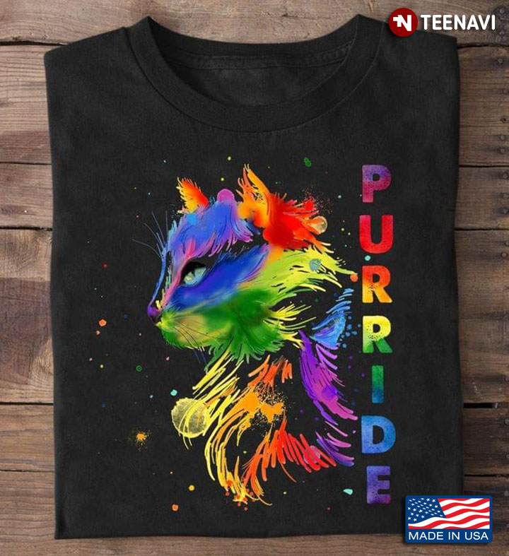 Gay Pride LGBT Pride Colorful Cool Cat
