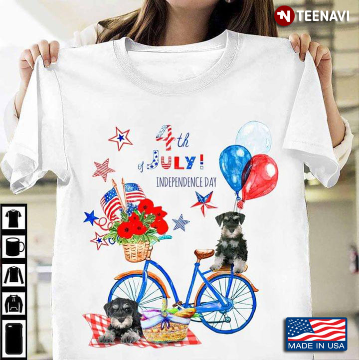 Yorkshire Dog Make 4th Of July Great With Bicycles And Balloons