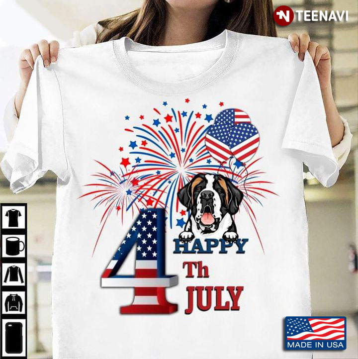 Boston Terrier American Flag 4th Of July