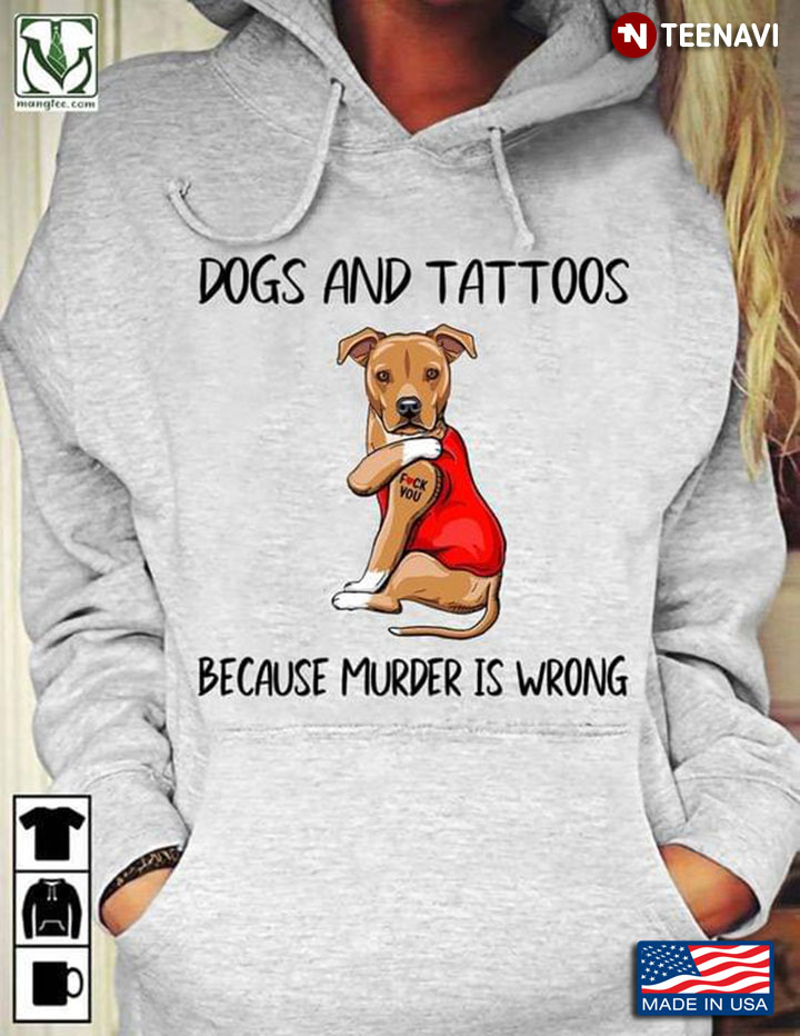 Pitbull Dogs And Tattoos Because Murder Is Wrong