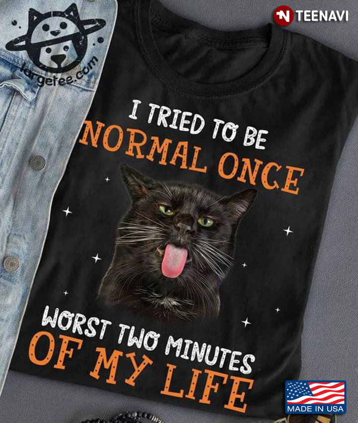 I Tried To Be Normal Once Worst Two Minutes My Life Cute Black Cat