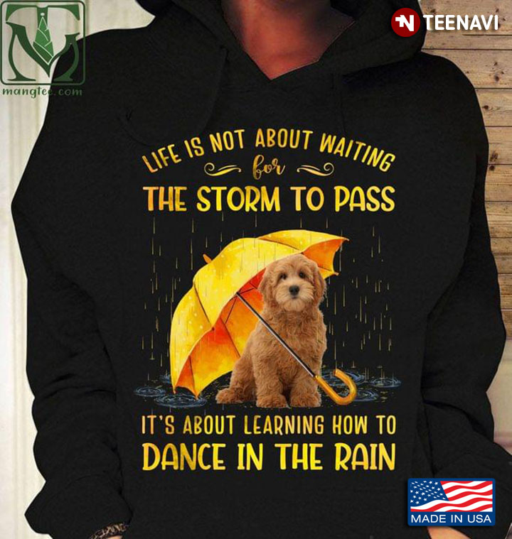 Cute Goldendoodle Life Is Not About Waiting For The Storm To Pass How To Dance In The Rain