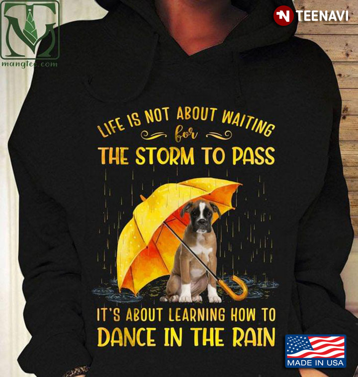 Boxer Dog Life Is Not About Waiting For The Storm To Pass How To Dance In The Rain