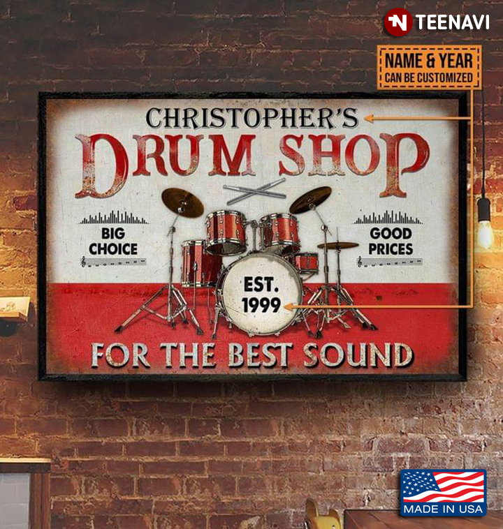 Vintage Customized Name & Year Drum Kit Drum Shop Big Choice Good Prices For The Best Sound