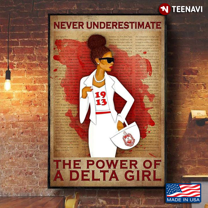 Vintage Book Page Theme Never Underestimate The Power Of A Delta Girl
