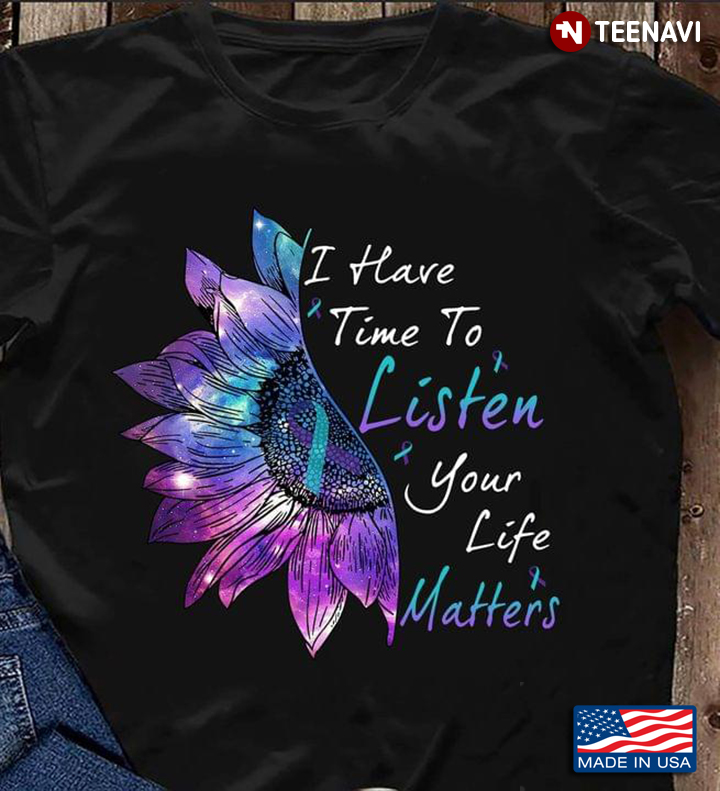 I Have Time To Listen Your Life Matters Diabetes Awareness Sunflowers