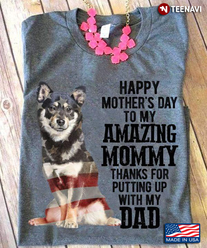 Shiba Inu Puppy Happy Mother's Day To My Amazing Mommy Thanks for Putting Up with My Dad
