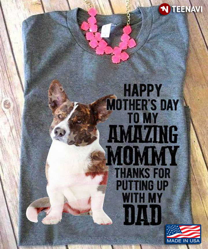 Basenji Puppy Happy Mother's Day To My Amazing Mommy Thanks for Putting Up with My Dad