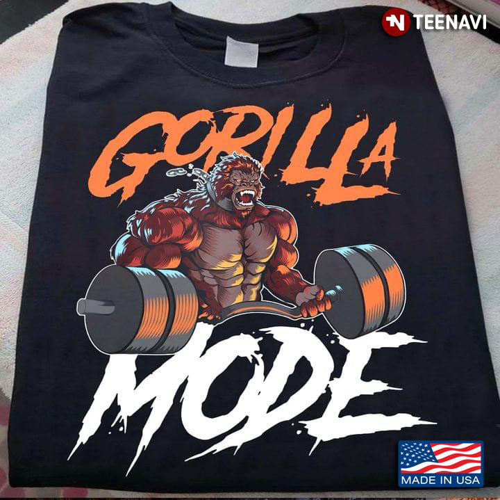 Gorilla Mode Strong and Muscular Gorilla Lifting Cool Design for Workout Lover