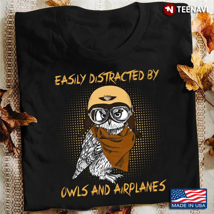 Easily Distracted By Owls and Airplanes Cool Owl Pilot
