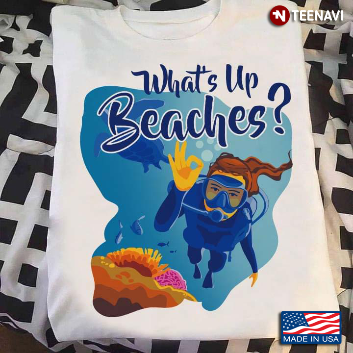 What's Up Beaches Vibrant Undersea World for Scuba Diving Lover