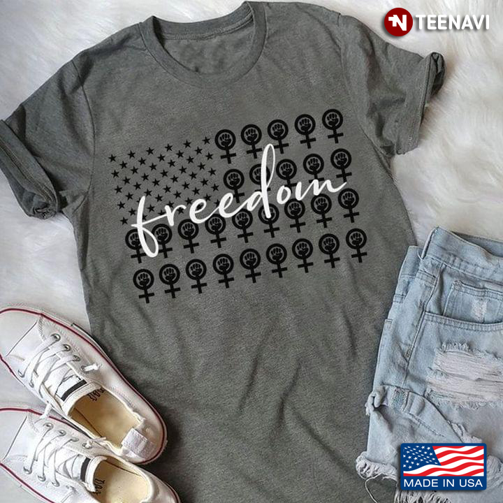 American Flag Freedom Feminism Symbol Woman Rights And Power