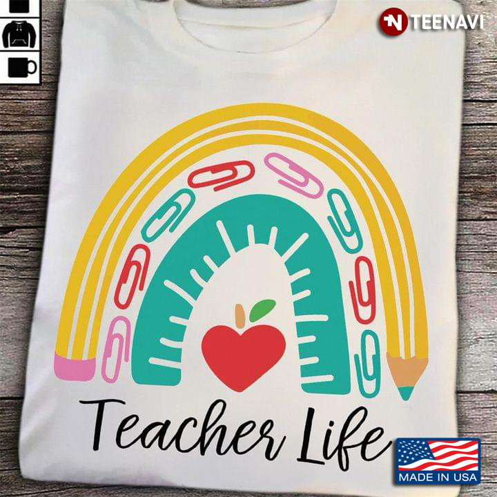 Teacher Life Rainbow Adorable Design for Awesome Teacher The Inspirer