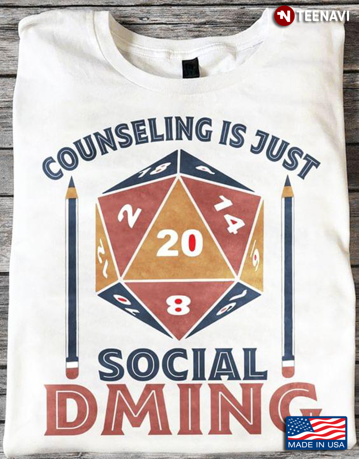 Counseling is Just Social Dming Pencils and Icosahedron Dice