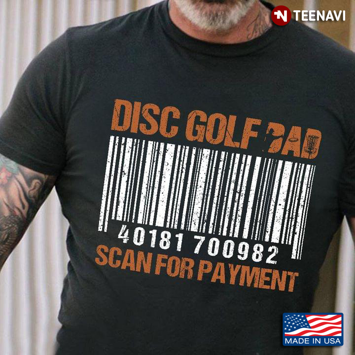 Disc Golf Dad Scan for Payment Barcode for Proud Dad