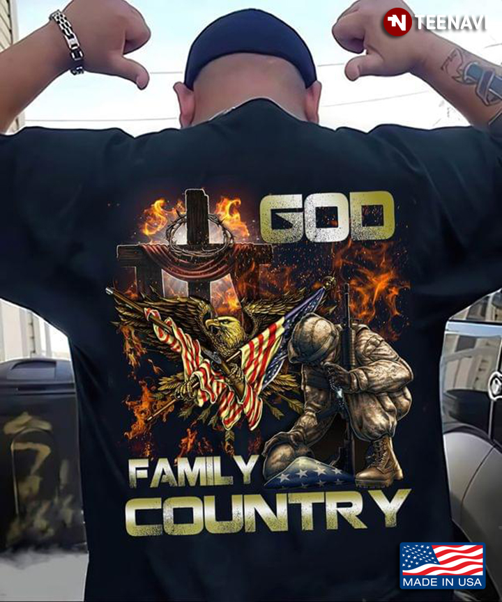God Family Country Cool Design for Patriotic Christian