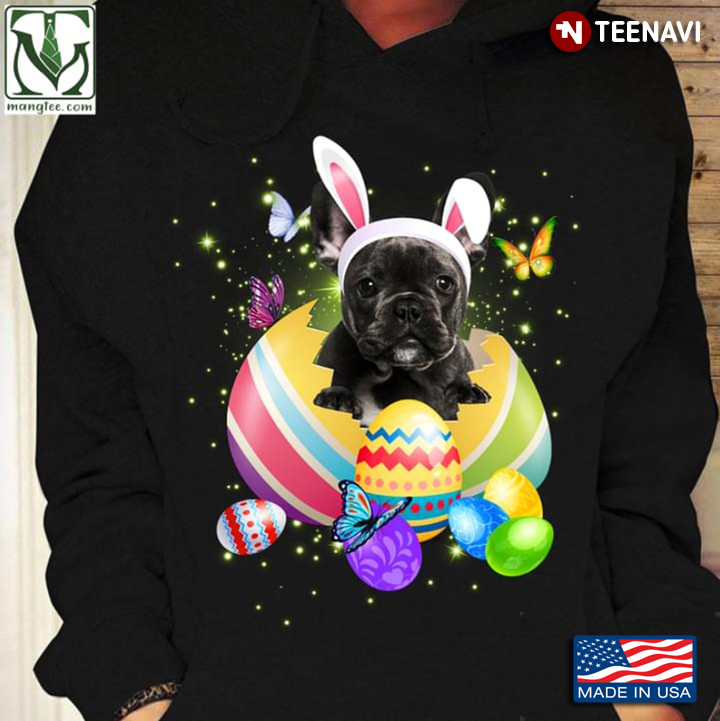 French Bulldog Bunny in Easter Egg Happy Easter Funny for Dog Lover