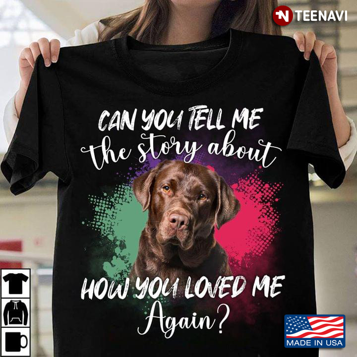 Can You Tell Me The Story About How You Loved Me Again Lovely Chocolate Labrador for Dog Lover