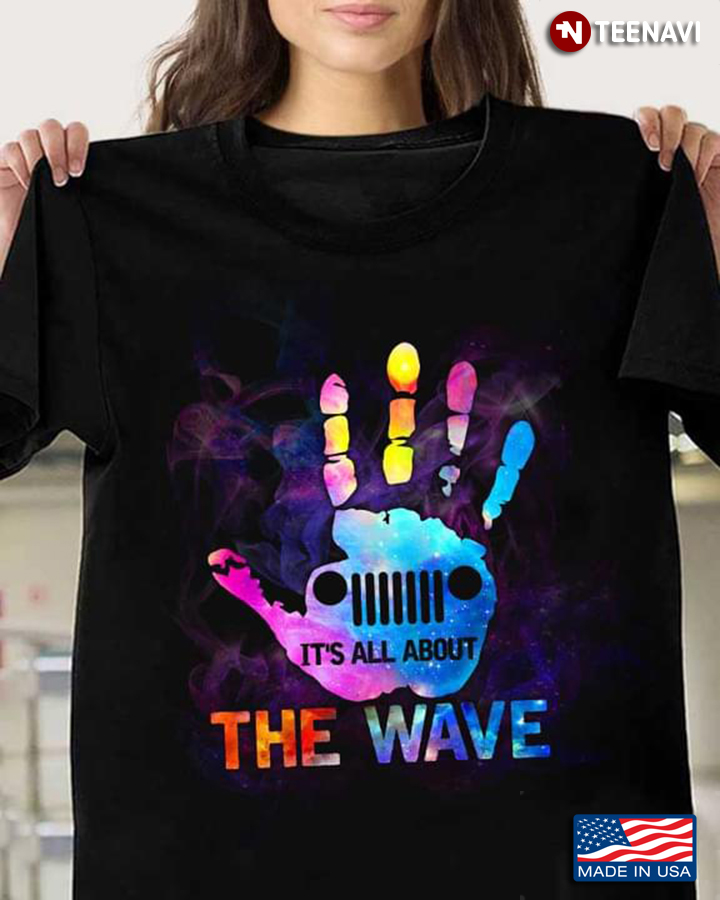 It's About The Wave Colorful Hand and Smoke for Jeep Lover