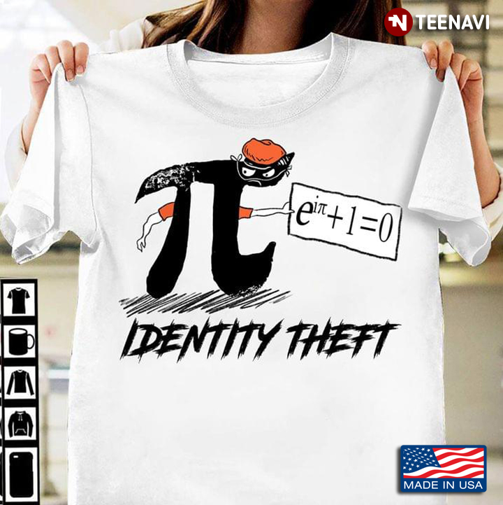 Identity Theft Pi Humor Art for Math Lover