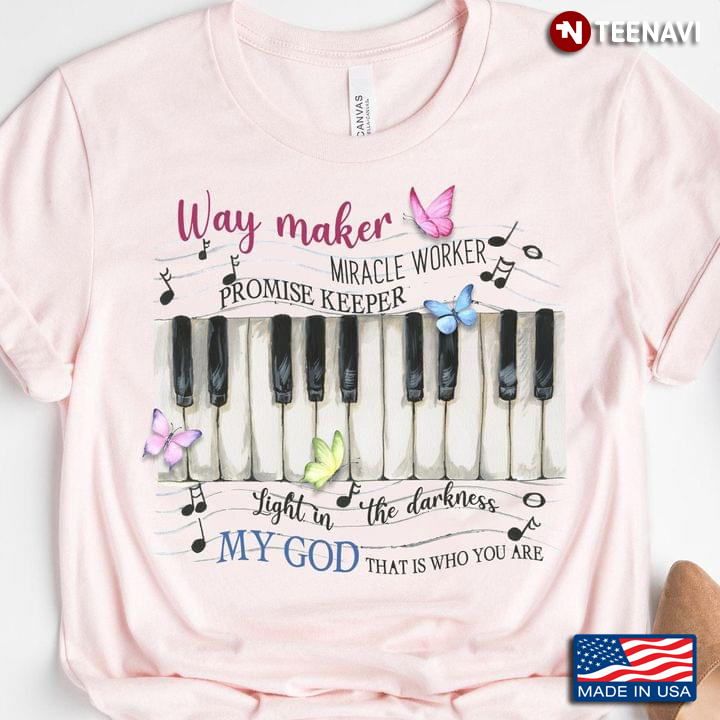 My God Way Maker Miracle Worker Promise Keeper Lighter The Darkness Piano Board