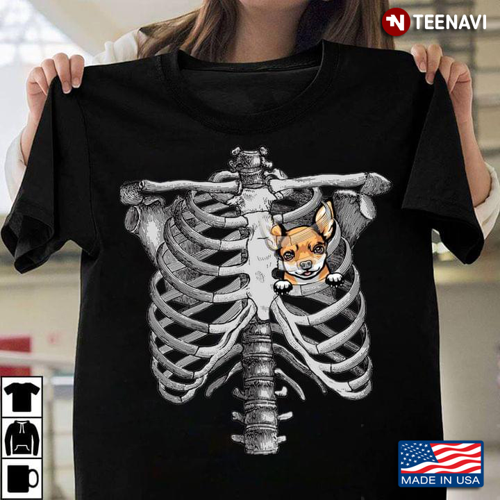 Chest Bones Chihuahua in My Heart Funny Style for Dog Lover