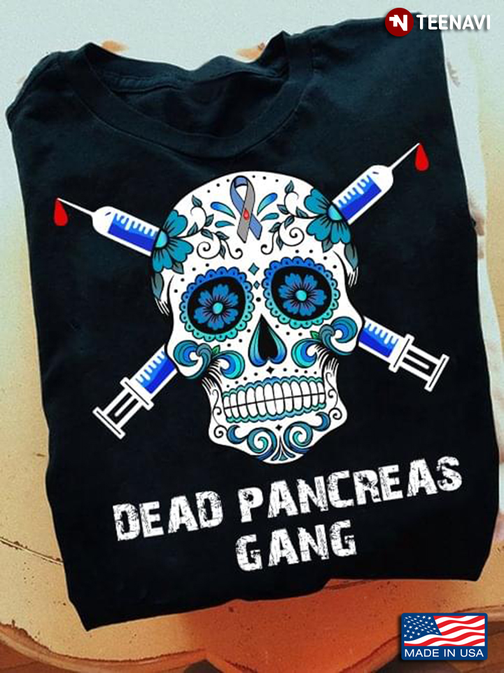 Dead Pancreas Gang Funny Sugar Skull Diabetes Awareness