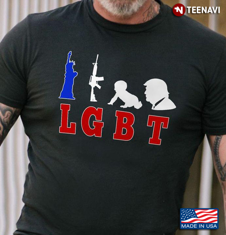 LGBT Liberty Gun Baby Trump Funny Design
