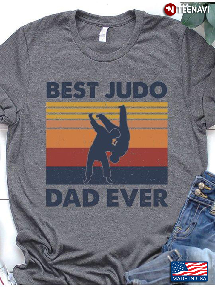 Best Judo Dad Ever Vintage Father's Day Gift for Dad