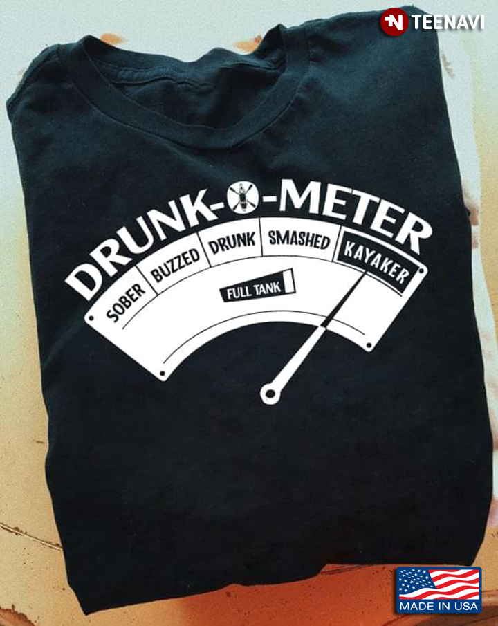 Kayaker Drunk-O-Metter Funny Design for Kayaking Lover