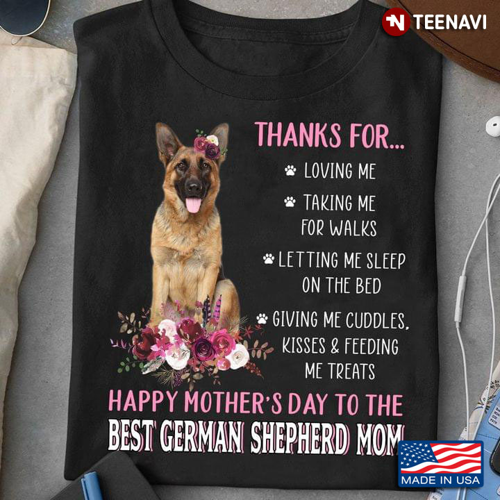 Happy Mother's Day To The Best German Shepherd Mom For Dog Lover