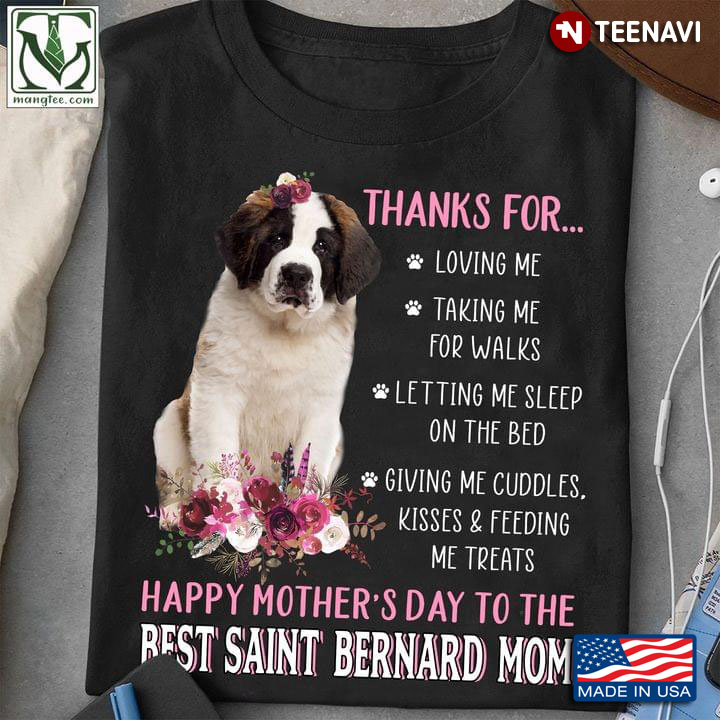 Happy Mother's Day To The Best Saint Bernard Mom For Dog Lover