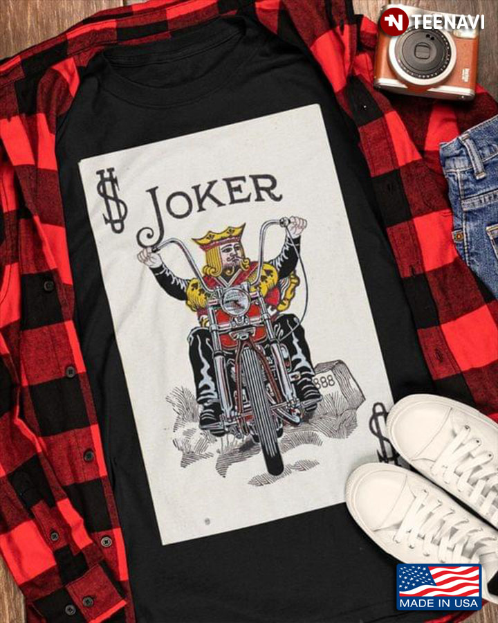 Joker Riding Motorcycle Playing Cards