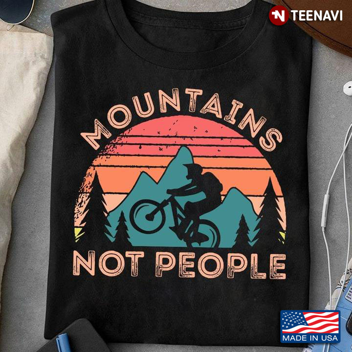 Vintage Cycling Mountains Not People
